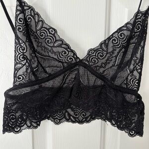 Elegant Black Lace Bralette